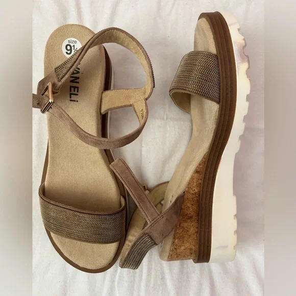 Vaneli Summer Wedges 9.5 | Women Wedges | Vaneli Women Strappy Shoes NWOT - Picture 3 of 5